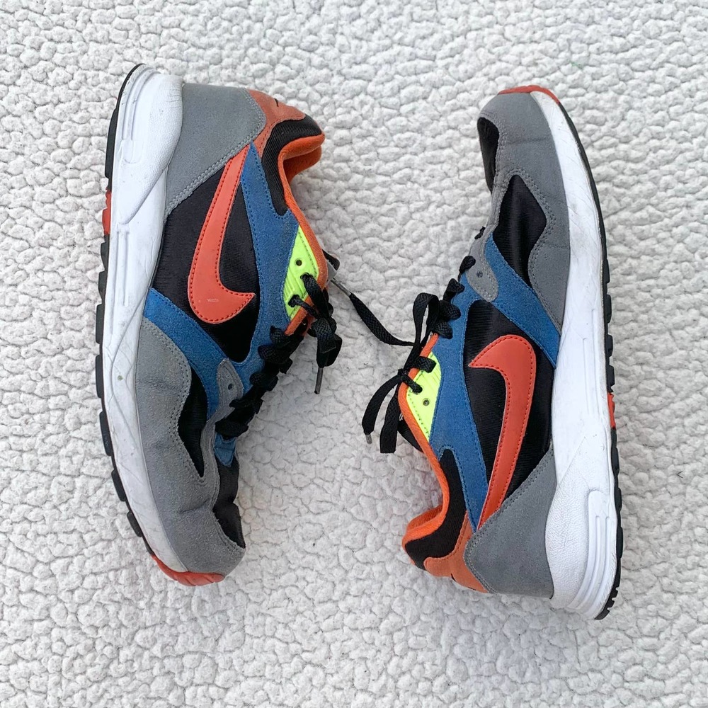 Nike Air Base 2 II Multicolor 8.5 Grey Orange Blue White Mens Max